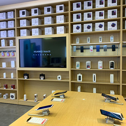 phone store wall standing cabinet