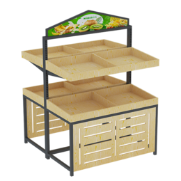 Vegetables and fruits cargo shelf